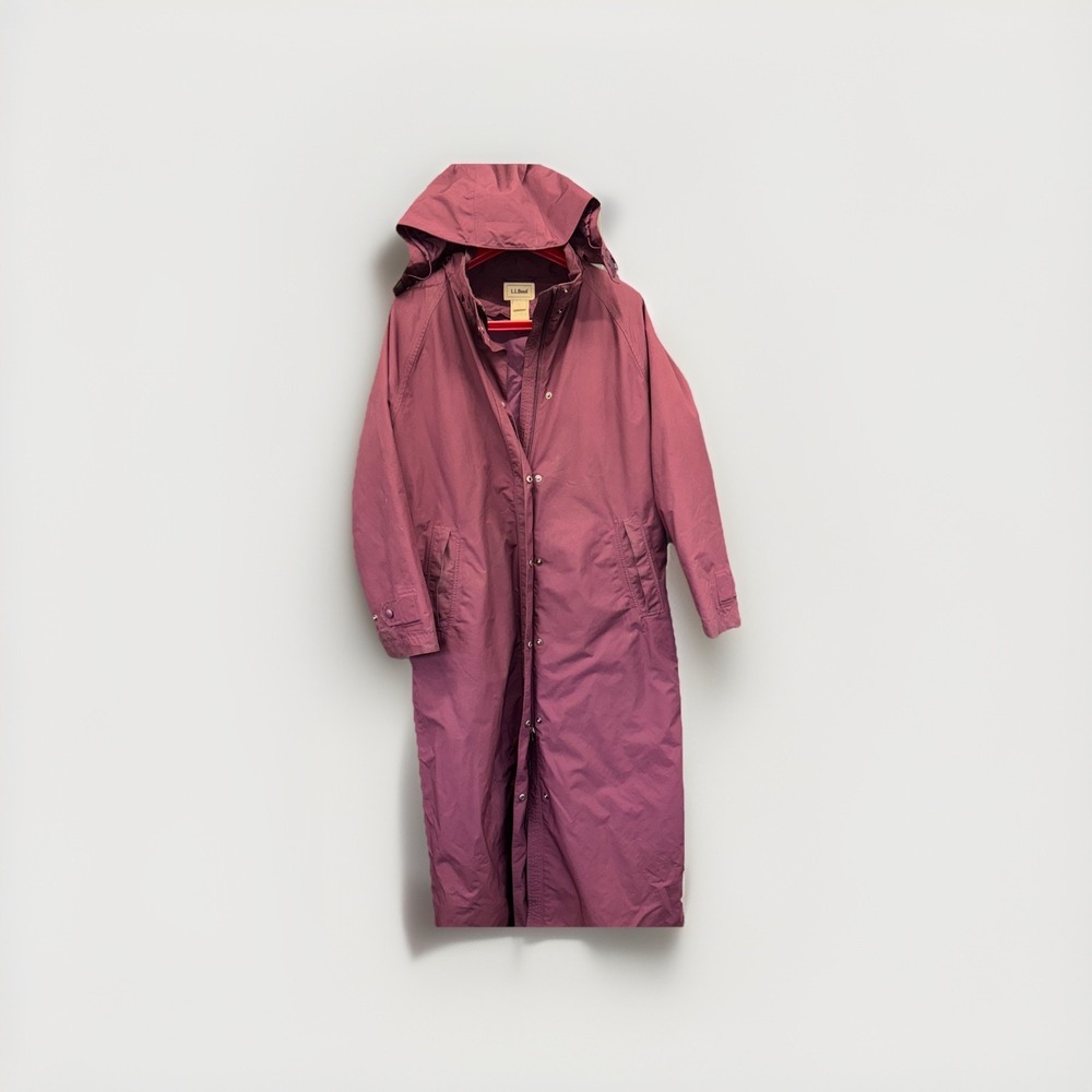 LL Bean Vintage  Down Long Insulated Parka Hooded Coat Women's Medium‎ Reg